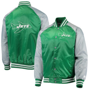 New York Jets Lead Off Starter Green And Gray Jacket