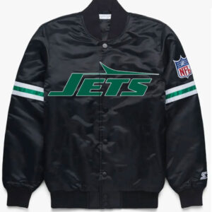 New York Jets Method Man Black Bomber Varsity Jacket