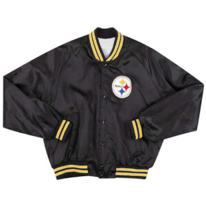 Pittsburgh Steelers 90s Black Varsity Jacket