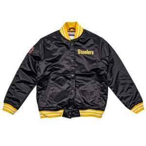 Pittsburgh Steelers Heavyweight Black Varsity Jacket