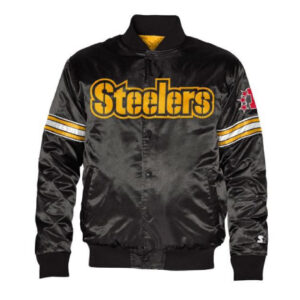 Pittsburgh Steelers Heavyweight Black Varsity Jacket