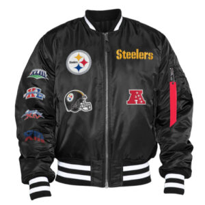 Pittsburgh Steelers MA-1 Bomber Varsity Jacket