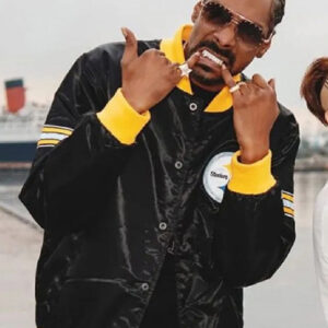 Pittsburgh Steelers Snoop Dogg Black Varsity Jacket