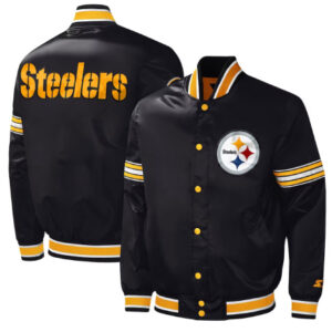 Pittsburgh Steelers Starter Midfield Black Varsity Jacket