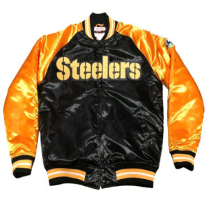 Pittsburgh Steelers Super Bowl Yellow and Black Varsity Jacket