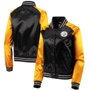 Pittsburgh Steelers Team 2.0 Mitchell & Ness Raglan Varsity Jacket