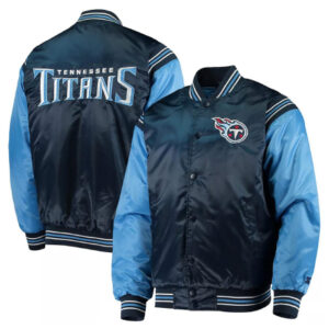 Tennessee Titans Enforcer Satin Varsity Jacket