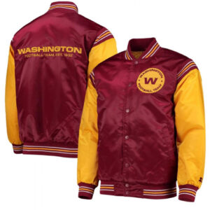 Washington Commanders Football Team Starter Enforcer Satin Jacket