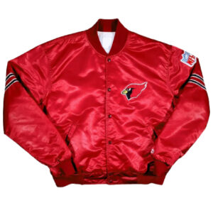 Arizona Cardinals 80s Starter Red Bomber Jacket