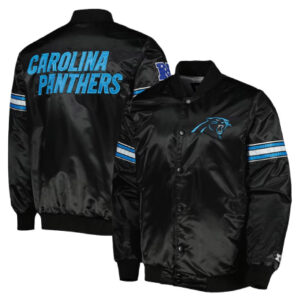 Carolina Panthers Starter Pick and Roll Black Jacket