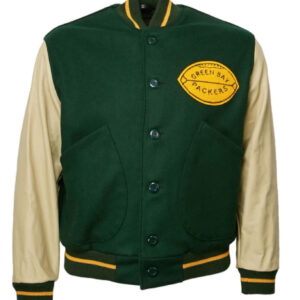 Green Bay Packers 1950 Authentic Green Varsity Jacket