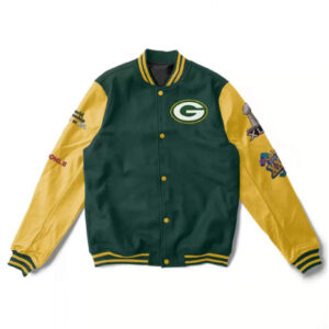 Green Bay Packers 4X Super Bowl Champions Varsity Jacket