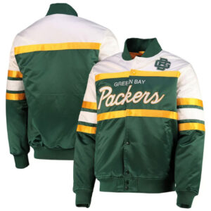 Green Bay Packers Special Script Heavyweight Satin Jacket