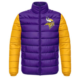 Minnesota Vikings Purple and Yellow Puffer Jacket