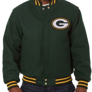 NFL Green Bay Packers Green Varsity Jacket