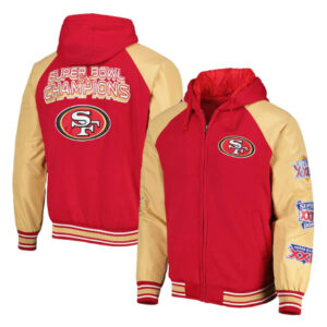 San Francisco 49ers 5X Super Bowl Champions Hooded Jacket