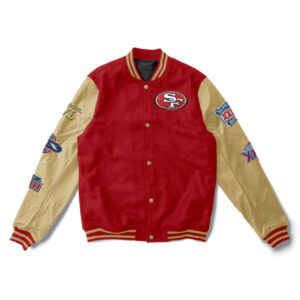 San Francisco 49ers 5x Champions Red Varsity Jacket