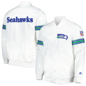 Seattle Seahawks Starter The Power Forward White Jacket