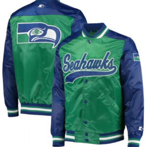 Seattle Seahawks The Tradition II Neon Green Varsity Jacket