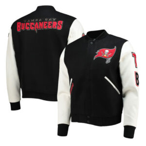 Tampa Bay Buccaneers Pro Standard Logo Black And White Jacket