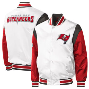 Tampa Bay Buccaneers Throwback Warm Up Pitch White Jacket